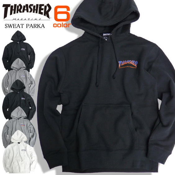 THRASHER パーカー ロゴプリント スウェットパーカー メンズ スラッシャー マグロゴ 裏起毛 THRASHER-060