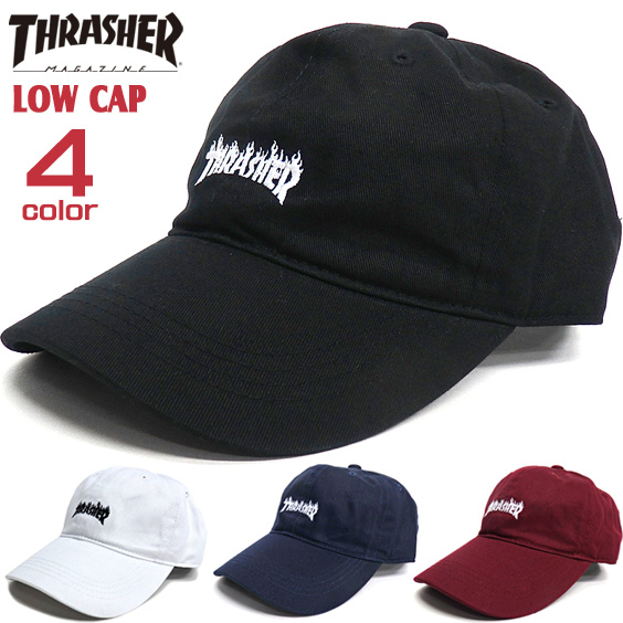 THRASHER キャップ スラッシャー ローキャップ メンズ 帽子 レディース ファイヤーロゴ THRASHER-1036
