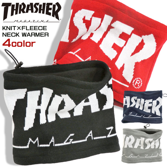 THRASHER ネックウォーマー 裏フリース スヌード メンズ スラッシャー マグロゴ 秋冬 小物 THRASHER-1040