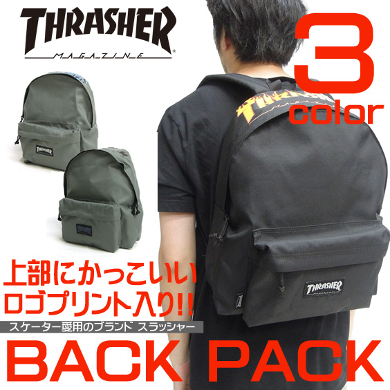 THRASHER バッグ スラッシャー リュック バックパック ロゴプリント THRASHER-THRFL-5900