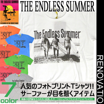 THE ENDLESS SUMMER Tシャツ エンドレスサマー メンズ 半袖Tシャツ  フォトプリントTシャツ。TSS-032