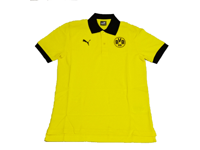 ドルトムント：ポロシャツ（イエロー＆ブラック）【新品】