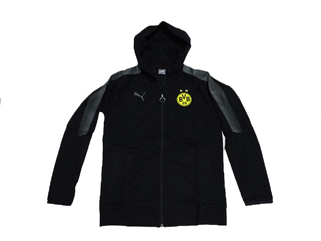 ドルトムント・カジュアルフードジャケット（ブラック）【新品】