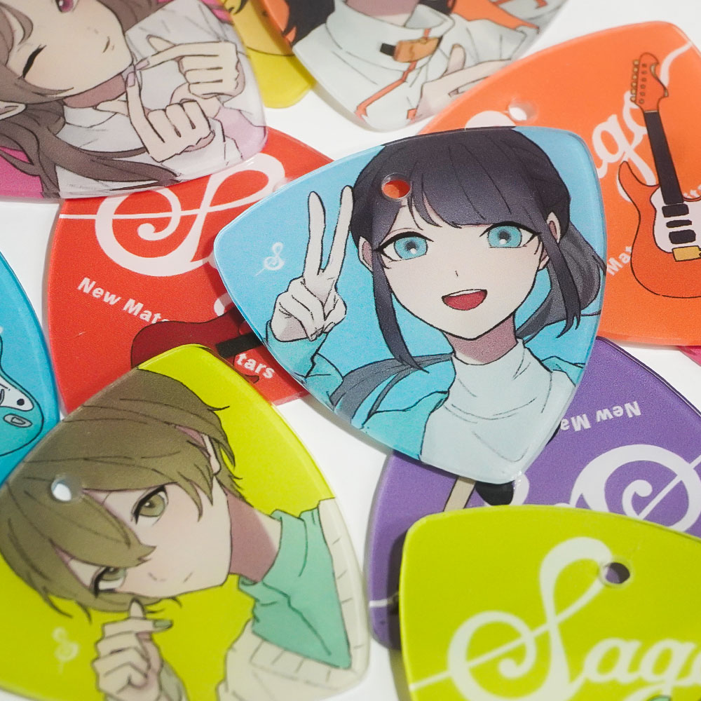 サゴキャラ ピック型アクリルキーホルダー/2枚セット