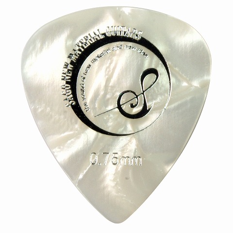 Sago(サゴ) ギターピック Teardrop White Pearl0.75mm