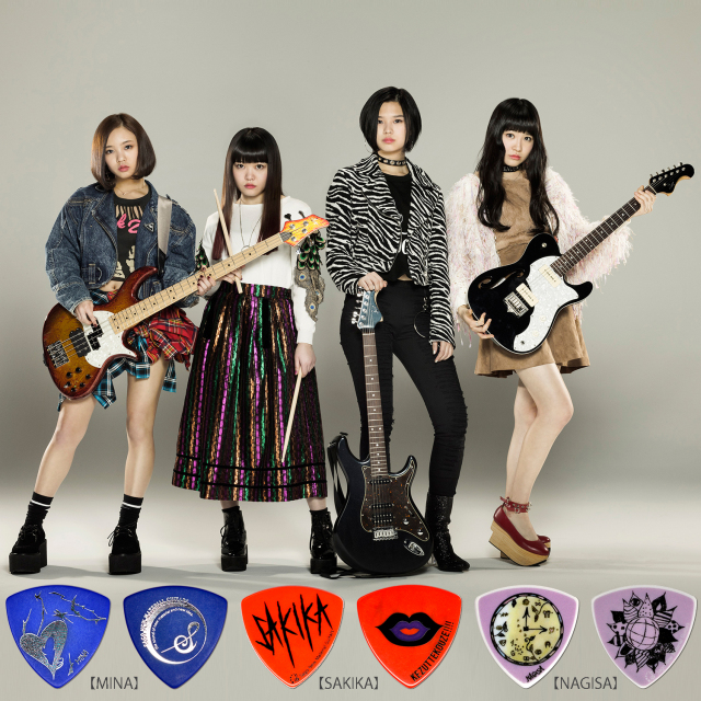 Sago(サゴ) ギターピック GIRLFRIEND MINA ポリアセタール1.0mm 10枚セット