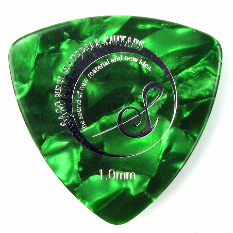 Sago(サゴ) ギターピック Triangle Green Pearl1.0mm