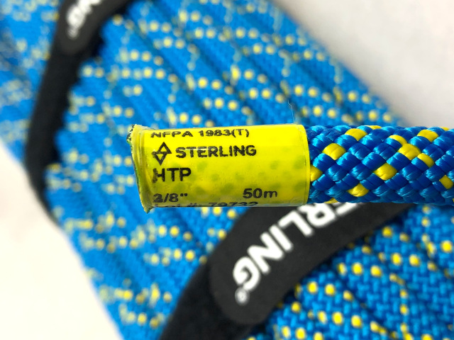 スターリン HTPスタティックロープ 10mm 50m ブルー レスキュー