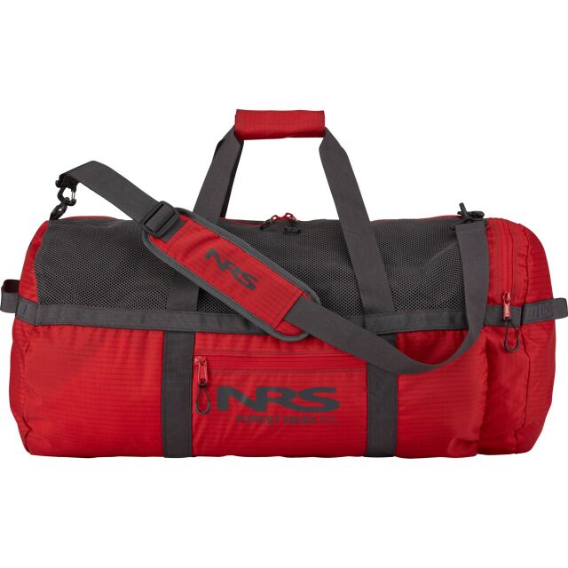 NEC Red Rockets バッグ セット NRS ピュアメッシュダッフルバッグ レッド 90L レスキュージャパン