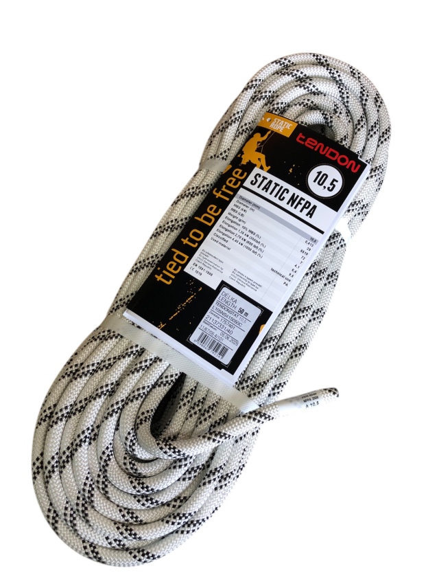 テンドン スタティックプロNFPA 10.5mm50m ホワイト 【32kN】