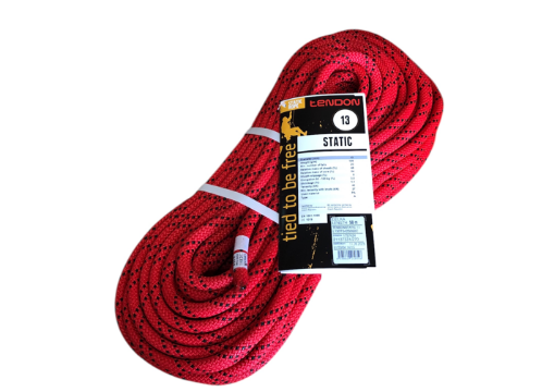 セミスタティックロープ 13mm50 m テンドン レッドEN1891