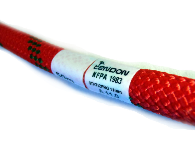 テンドン スタティックプロNFPA 11mm50m レッド 【40kN