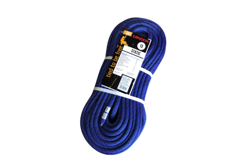 セミスタティックロープ 13mm50 m テンドン ブルーEN1891