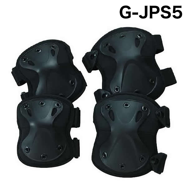 トンボレックス ハードタイプ樹脂パッド(肘・膝セット) G-JPS5BK ブラック(クーポン対象外)