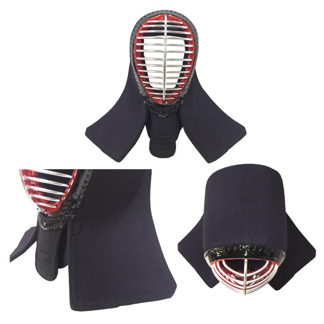 国産 武州藍染生地 剣道用 手刺風1.5格子刺し防具セット