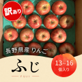 長野県 山形村産 りんご【訳あり商品】【傷あり、不揃い商品】（１３個～１６個入箱）【ふじ（11月上中旬頃～11月下旬頃）】