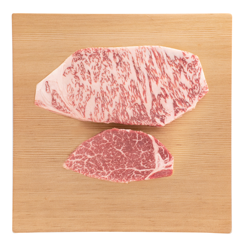 オリーブ牛サーロインステーキ･ヒレステーキ