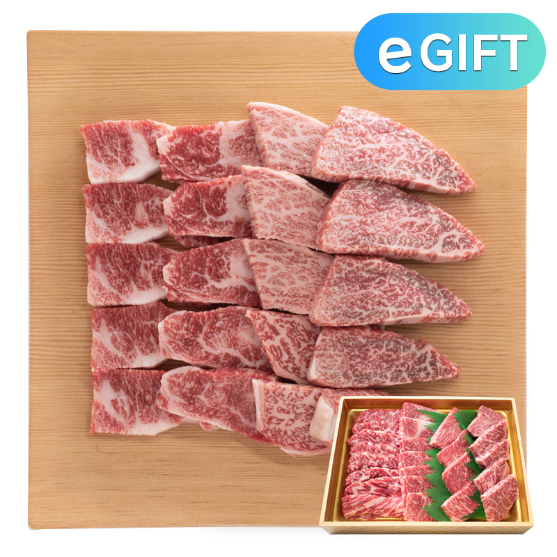 [eギフト専用]オリーブ牛大人のBBQバーベキュー焼肉セット1kg（ロース、赤身、カルビ）