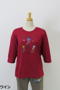 173-1000　綿１００％　七分袖Ｔシャツ　サイズ：M・L・XL
