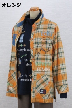 253-2001　長袖チェックブラウス（綿100％）サイズ：Ｍ・Ｌ・ＸＬ