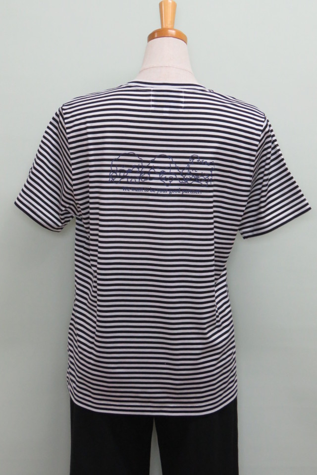 172-1003 綿100％ ボーダーTシャツ サイズ：M・L・XL