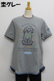 222-1002　半袖チュニックTシャツ（綿９２％、ポリウレ８％）サイズ：M・L・XL