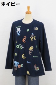 264-1004　ラウンドネックチュニックプルオーバー（ポリ97％、ポリウレ3％）サイズ：M・L・XL
