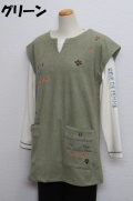 214-1009　チュニックベスト　（ポリ６６％、綿３０％、ポリウレ４％）　サイズ：M・L・XL