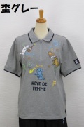 262-1004　衿付き鹿の子半袖ポロシャツ（綿97％、ポリウレ3％）サイズ：M・L・XL・XXL