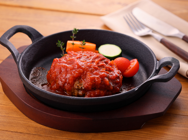 牛たんハンバーグ(トマトソース)