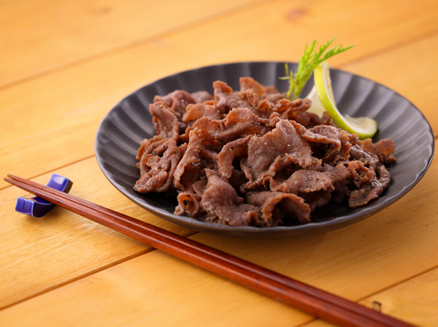 牛たんおかず(塩味)盛り付け例