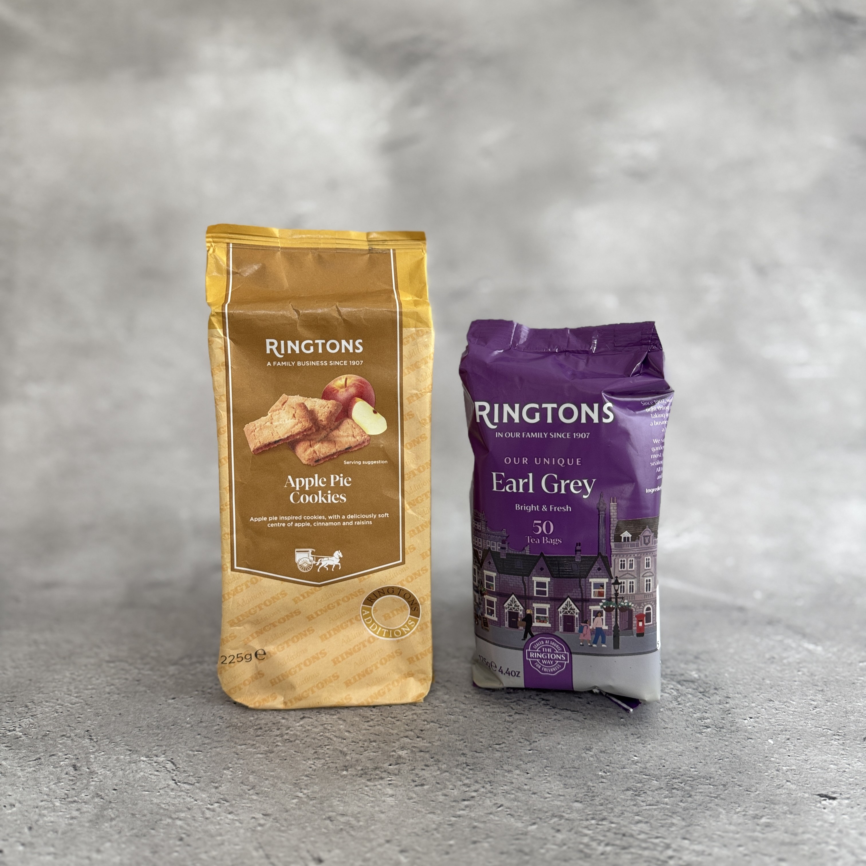 英国紅茶 Ringtons リントンズ 【アールグレイ＆アップルパイクッキーペアリングセット】