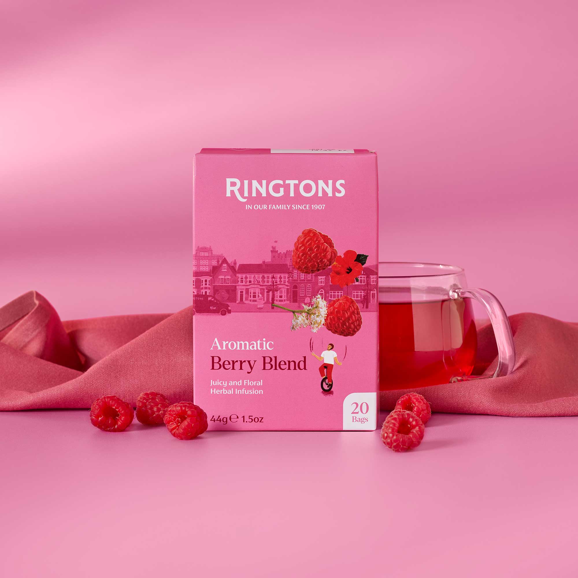 英国紅茶 Ringtons リントンズ【アロマティック ベリーブレンド】ティーバッグ 20包