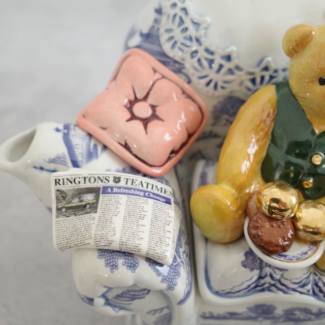 限定7500体 リントンズ テディーベア ポール・カーデュー ティーポット1 限定7500体 リントンズ テディーベア ポール・カーデュー ティーポット