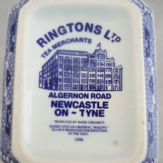 リントンズ】×【Wade社】復刻版 ウィローパターンのティーポット C-1