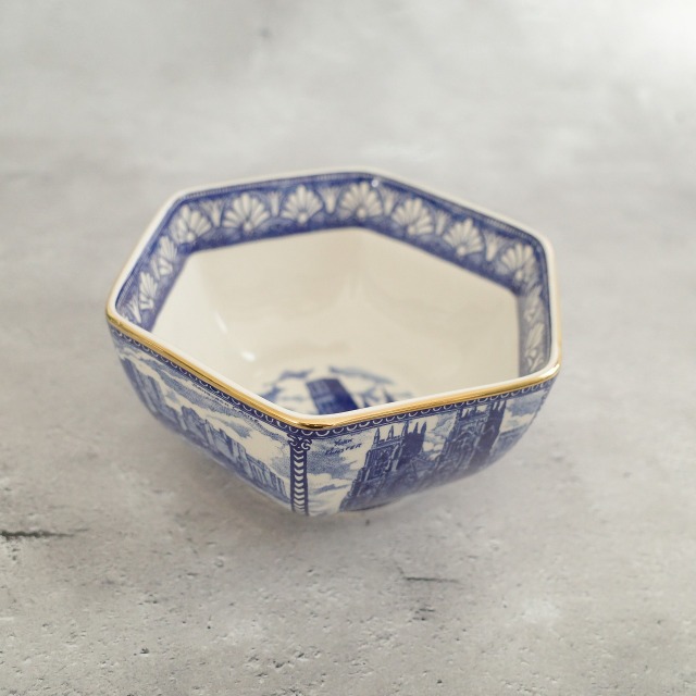 世界最高級ブランド　ボウル皿 リントンズ】×【Wade社】 ブリッジ柄のボウル皿 Ringtons Japan