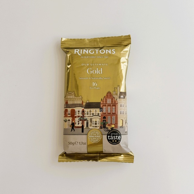 5月22日(金)19時～販売開始　英国紅茶 Ringtons リントンズ【GOLD ゴールド】16包32杯分(茶葉48g)