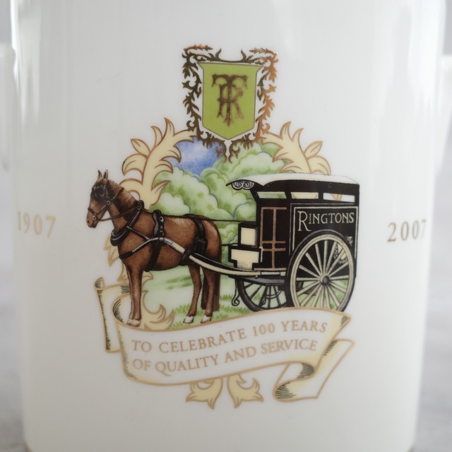 リントンズ】 紅茶商創業100周年記念ビスケットバレル Ringtons Japan