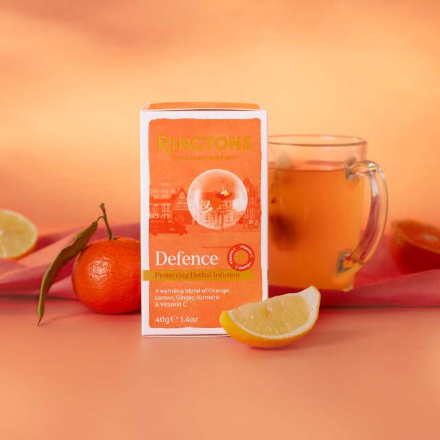 英国紅茶 Ringtons リントンズ【ディフェンスティー】 個包装ティーバッグ 20包