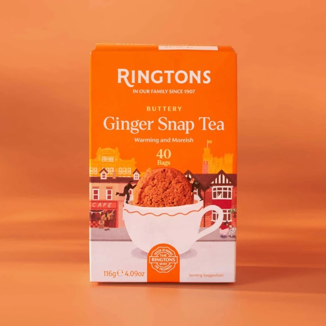英国紅茶 リントンズ【GINGER SNAP TEA ジンジャースナップティー】40包40杯分 116ｇ
