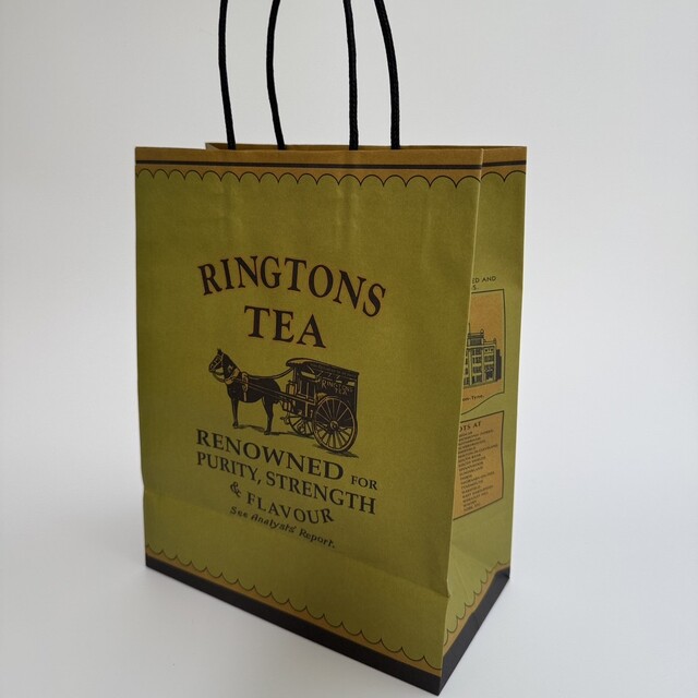 英国紅茶 Ringtons リントンズ トラディショナル紅茶缶デザインのギフトバッグ Sサイズ
