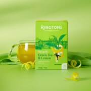 ■英国紅茶 Ringtons リントンズ【グリーンティー＆レモン】ティーバッグ 20包