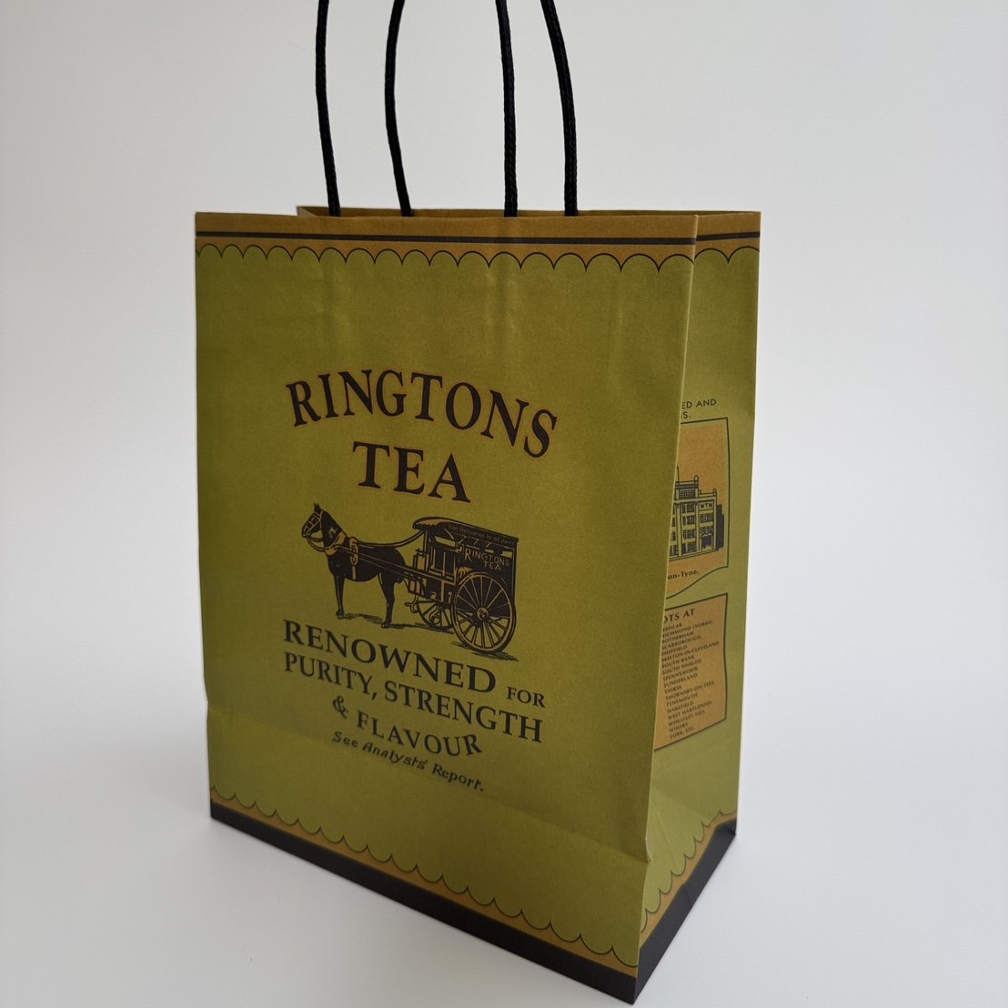 英国紅茶 Ringtons リントンズ トラディショナル紅茶缶デザインのギフトバッグ Sサイズ