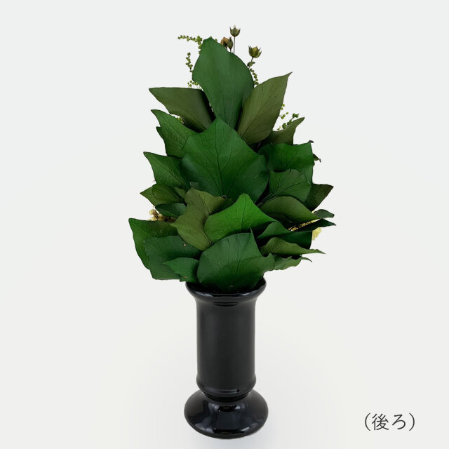 プリザーブドフラワー 仏花 仏壇用 カーネーション ピンク 百日草 後ろ