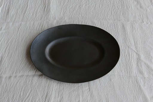 TOKONAMESTORE OVAL PLATE・L　IRON BLACK