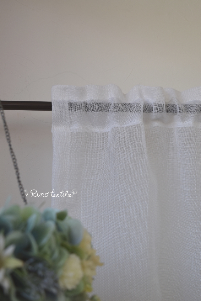 カフェカーテン　ケミカルレース　ココ　付き