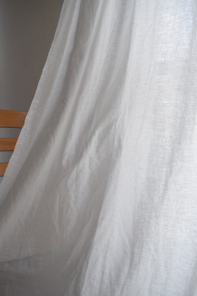 リネン＆ポリエステルカーテン　リノ　タタン　アイボリー