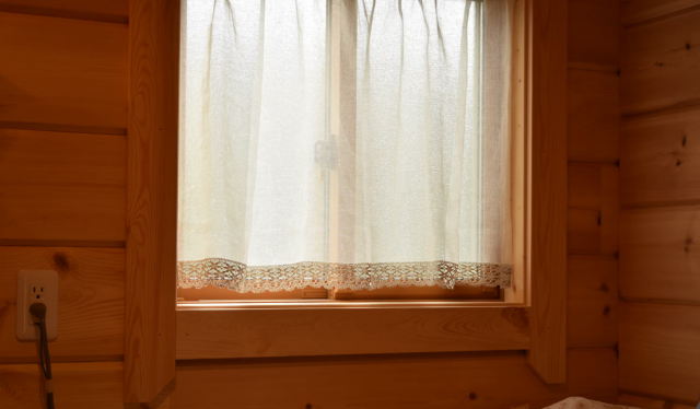 麻カフェカーテン