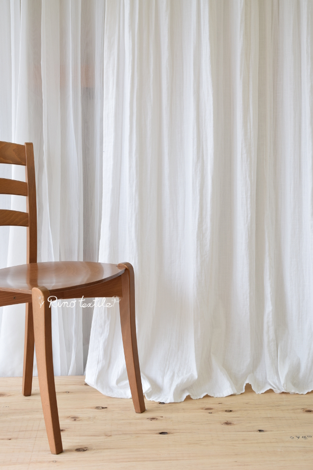 細幅ピンタック オーロラ風カーテン