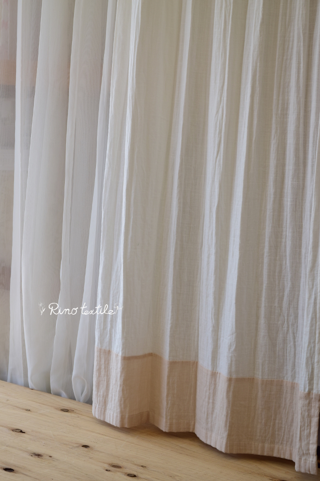 ガーゼカーテン　リノコトン